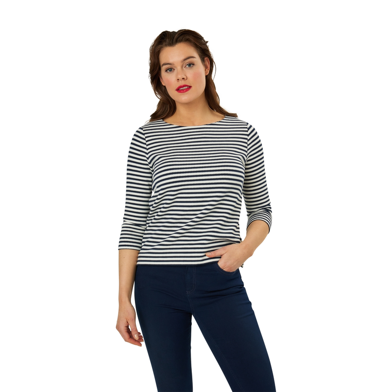 Sanne Dames Top 25021toplsstripe Navy