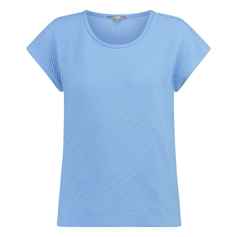 Sanne Dames Top 25047topstucturediag Bleu