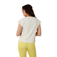 Sanne Dames Top 25047topstucturediag OFF-WHITE