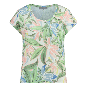 Sanne Dames Top 25061 Flower Flame Roze