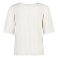 Sanne Dames Top Top Ajour Vlindermw Ecru