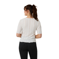 Sanne Dames Top Top Ajour Vlindermw Ecru