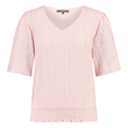 Sanne Dames Top Top Ajour Vlindermw Roze