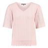 Sanne Dames Top Top Ajour Vlindermw Roze