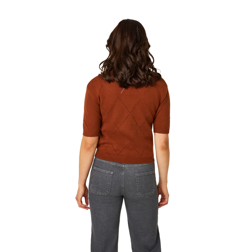 Sanne Dames Trui 25942 Midden bruin