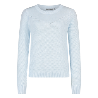 Sanne Dames Trui Aps-110truilmr-hals Bleu