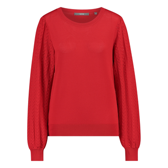 Sanne Dames Trui Aps-120r-halspofmw Rood