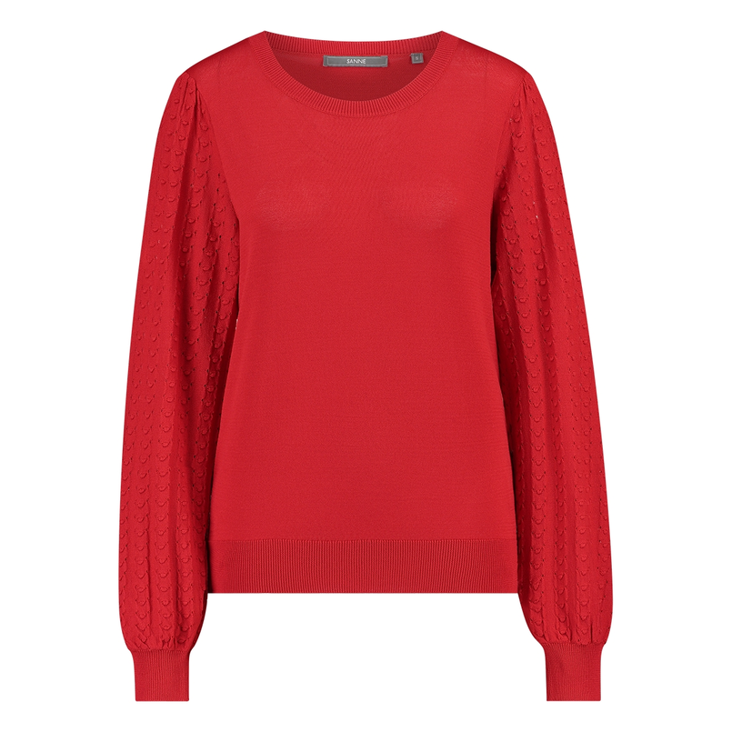 Sanne Dames Trui Aps-120r-halspofmw Rood
