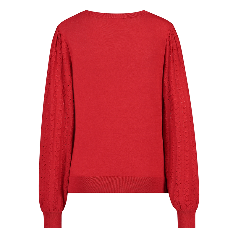 Sanne Dames Trui Aps-120r-halspofmw Rood