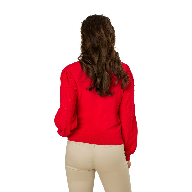 Sanne Dames Trui Aps-120r-halspofmw Rood