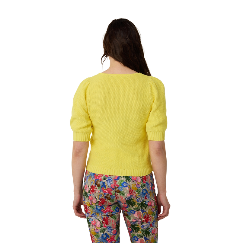 Sanne Dames Trui Aps-80 Geel