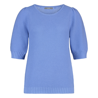 Sanne Dames Trui Aps-80 Midden blauw
