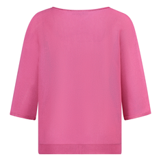 Sanne Dames Trui Pull R-hals Strs-12 Fuchsia