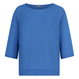 Sanne Dames Trui Pull R-hals Strs-12 Kobalt