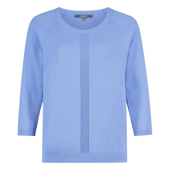 Sanne Dames Trui Slk20-8744pull3/4mw Midden blauw