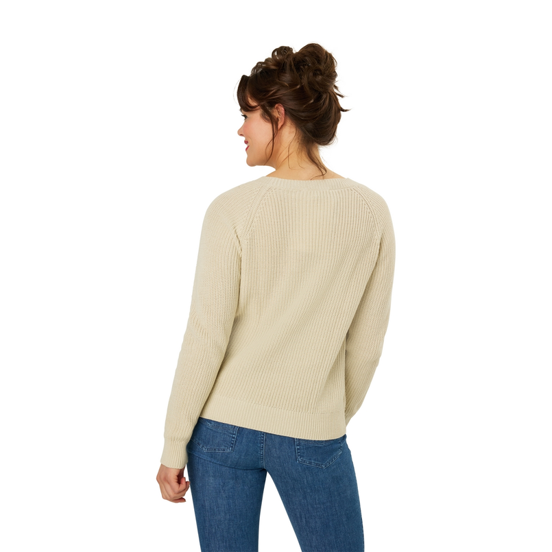 Sanne Dames Trui Slk255-8750pullrib Wit