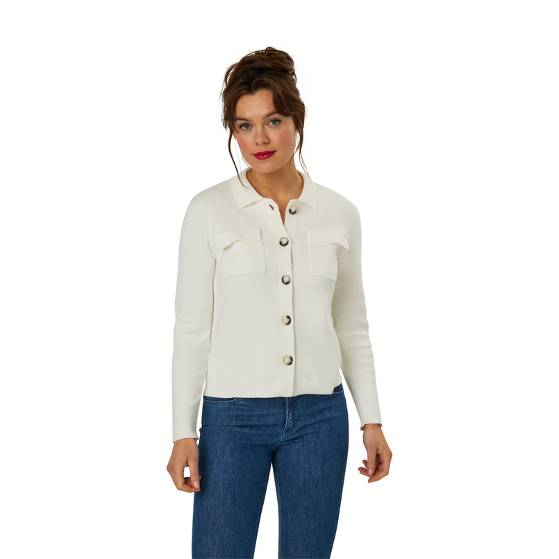 Sanne Dames Vest Slk20-8314jasjezak OFF-WHITE