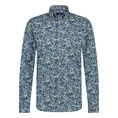 State of Art Heren Overhemd 21415019 Blauw dessin
