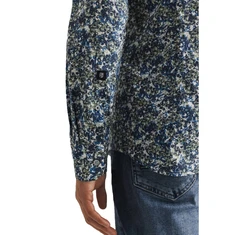 State of Art Heren Overhemd 21415019 Blauw dessin