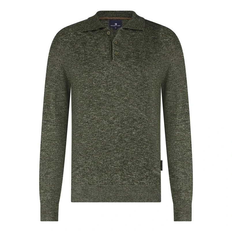 State of Art Heren Polo 14125064 Army