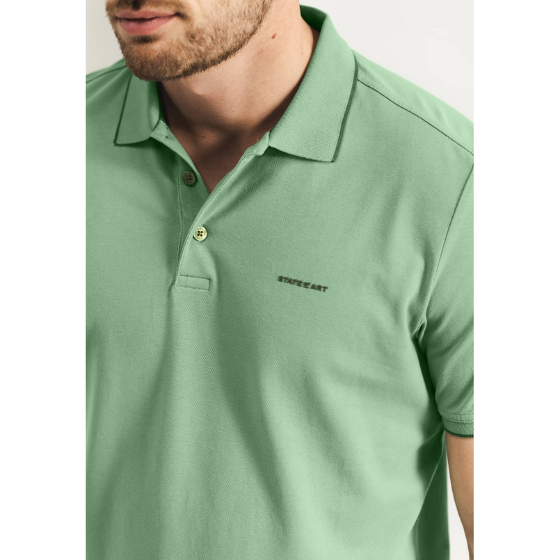 State of Art Heren Polo 46115400 Groen