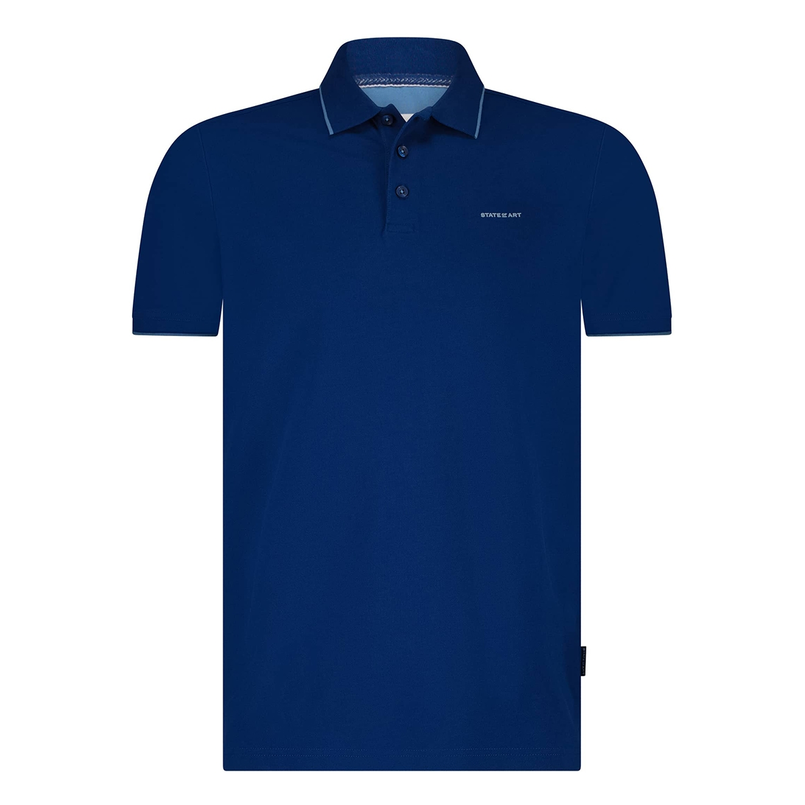 State of Art Heren Polo 46115400 Kobalt