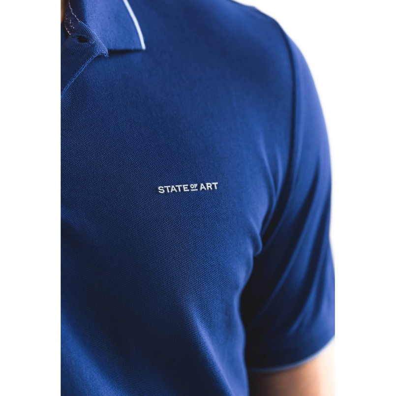 State of Art Heren Polo 46115400 Kobalt
