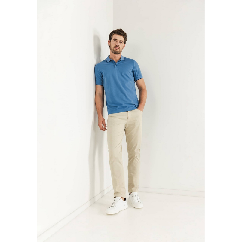 State of Art Heren Polo 46115400 Midden blauw