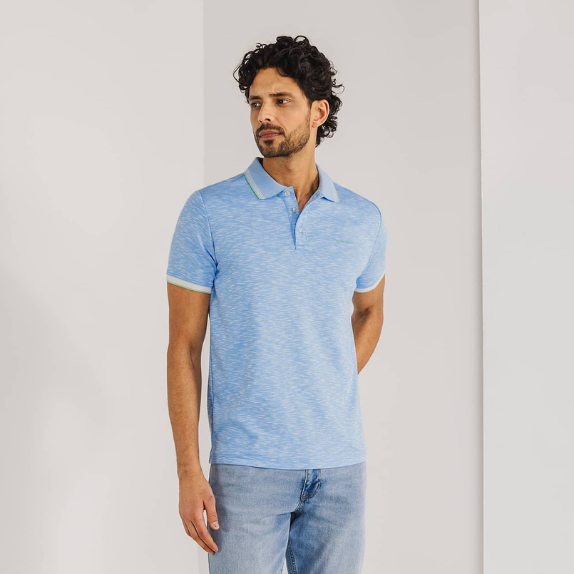 State of Art Heren Polo 46115404 Midden blauw