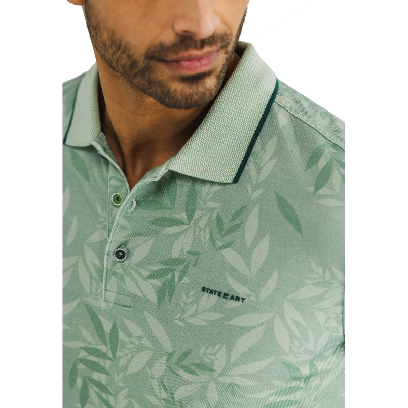 State of Art Heren Polo 46415413 Groen