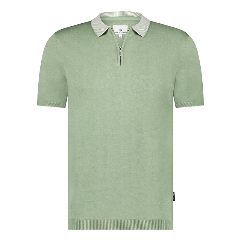 State of Art Heren Polo 47115053 Groen
