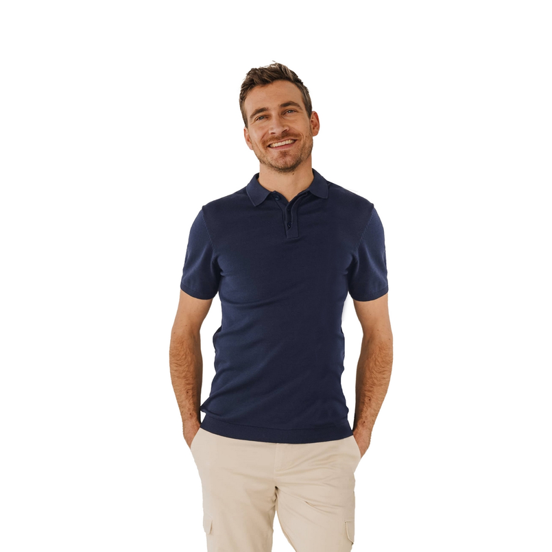 State of Art Heren Polo 47115060 Navy