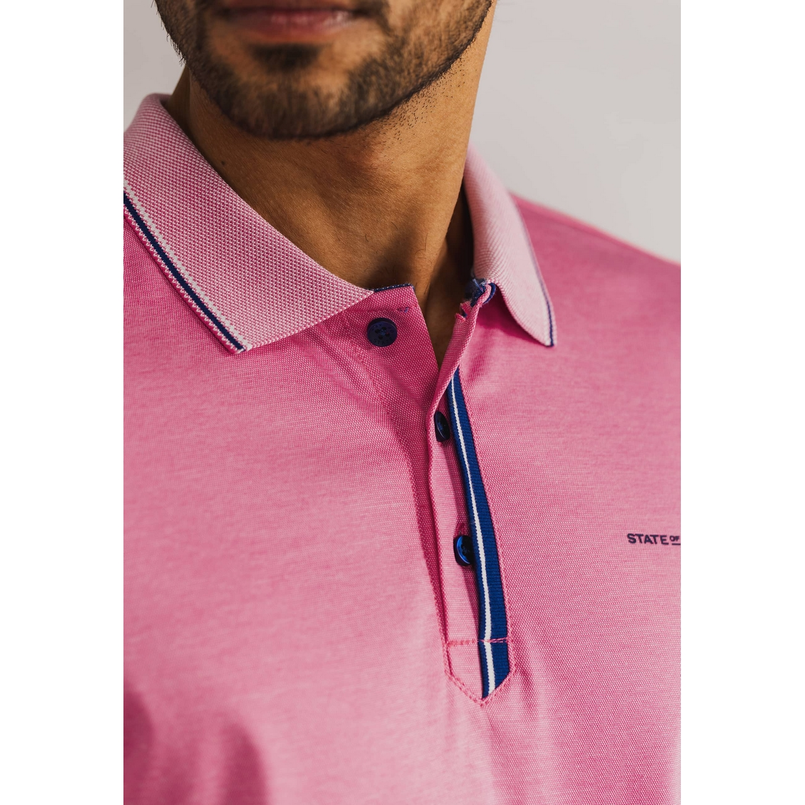 State of Art Heren Polo 48115412 Roze