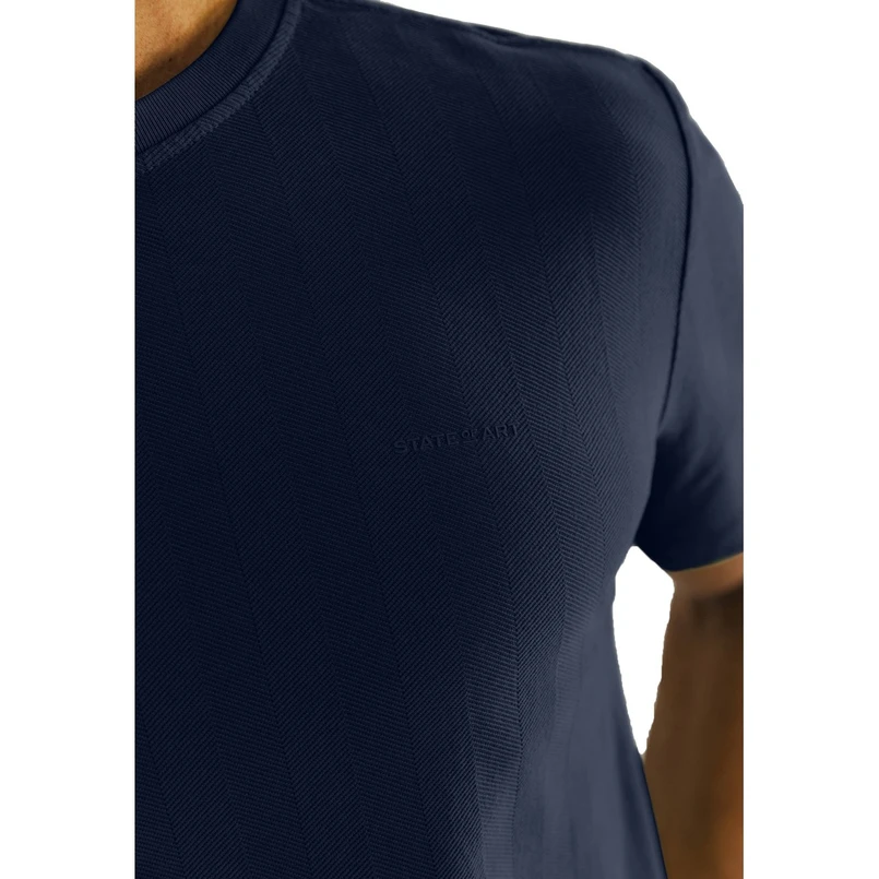 State of Art Heren T-shirt 36115427 Navy