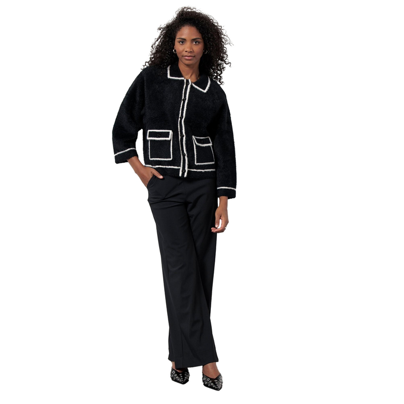 Studio Anneloes Dames Blazer 12494 Zwart dessin