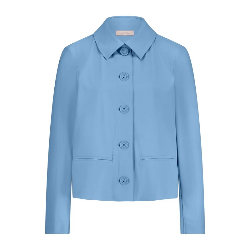 Studio Anneloes Dames Blazer 12633 Mid blue denim