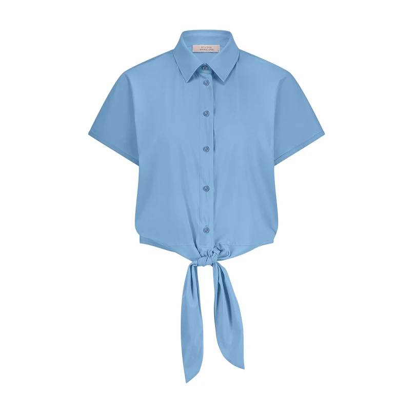 Studio Anneloes Dames Blouse 12922 Mid blue denim
