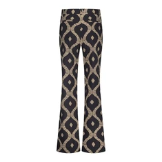 Studio Anneloes Dames Broek 12900 Zwart dessin