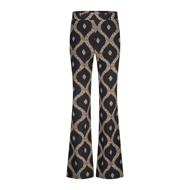 Studio Anneloes Dames Broek 12900 Zwart dessin