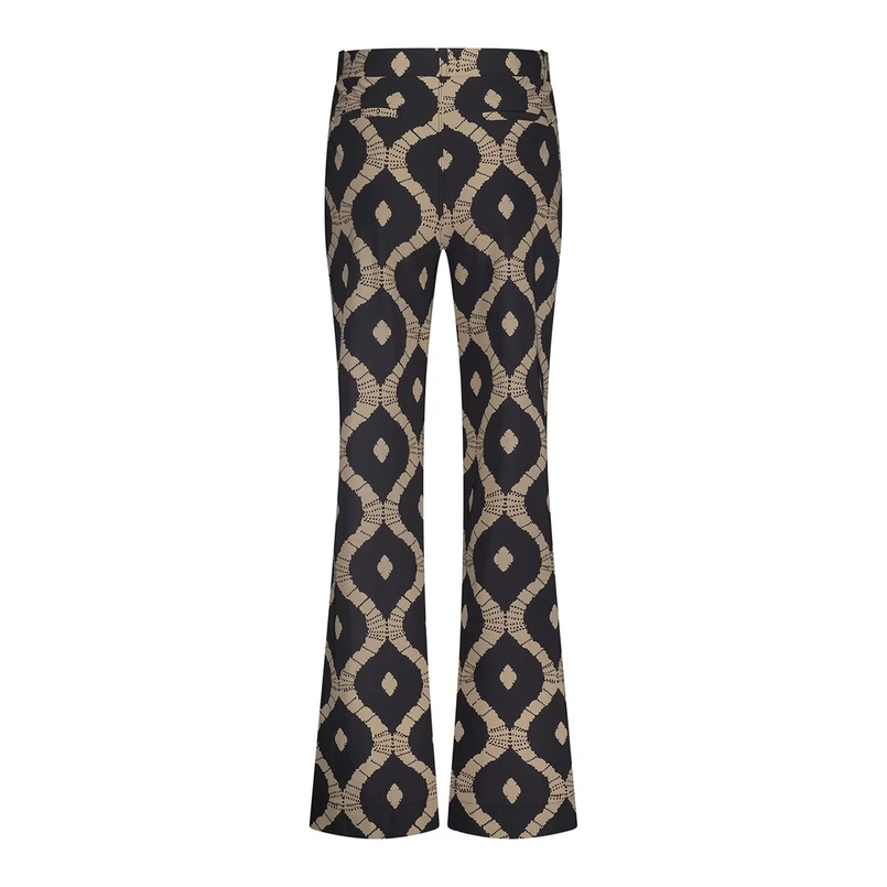 Studio Anneloes Dames Broek 12900 Zwart dessin