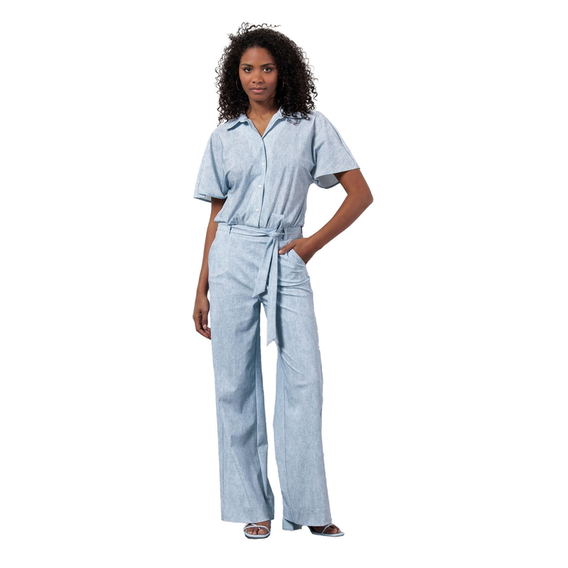 Studio Anneloes Dames Jumpsuit 12628 Bleached blue denim