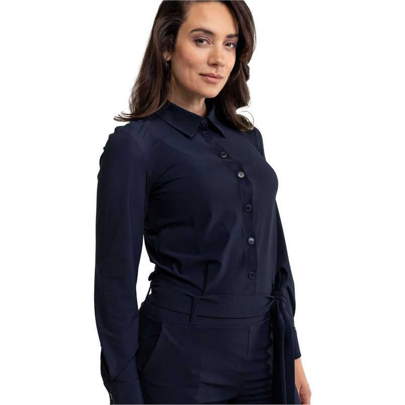 Studio Anneloes Dames Jumpsuit 94815 Dark blue denim