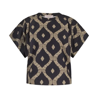 Studio Anneloes Dames Top 12873 Zwart dessin