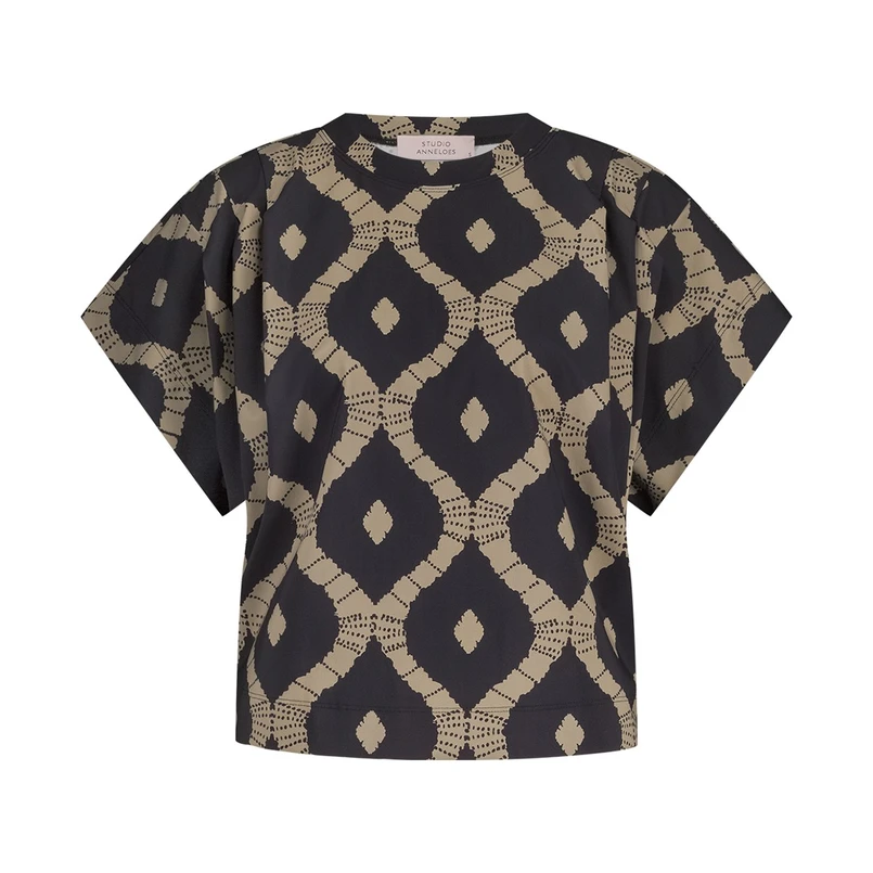Studio Anneloes Dames Top 12873 Zwart dessin