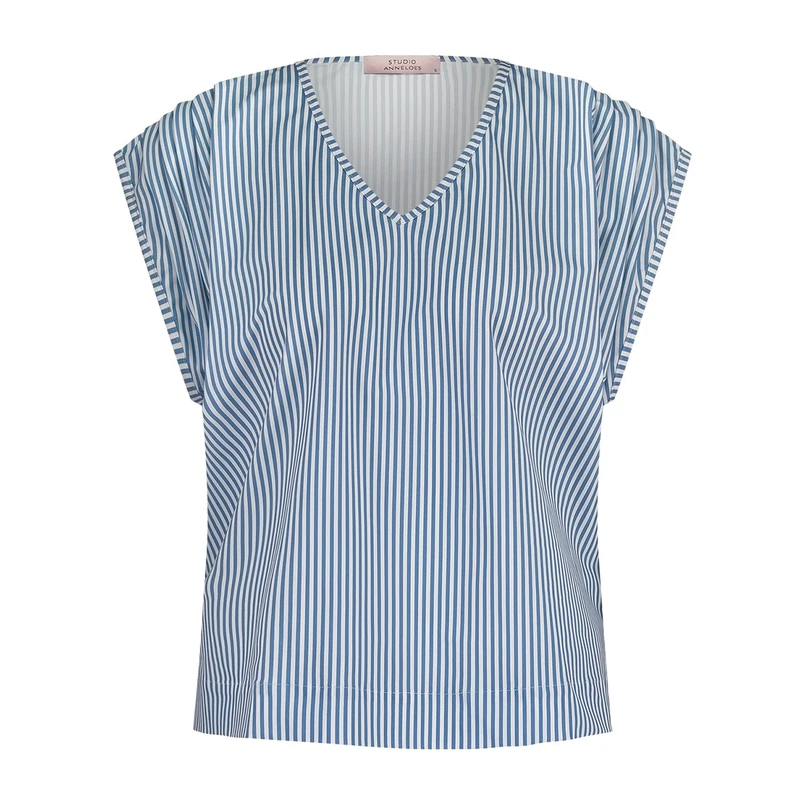 Studio Anneloes Dames Top 12927 Midden blauw