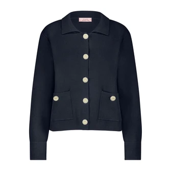 Studio Anneloes Dames Vest 12581 Dark blue denim