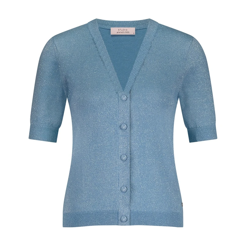 Studio Anneloes Dames Vest 12940 Mid blue denim