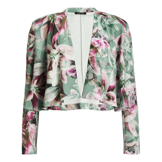 Swing dames blazer bloem Groen dessin