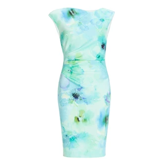 Swing Dames Jurk 5ai124 Blauw dessin