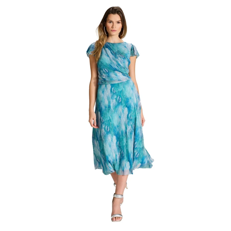 Swing Dames Jurk 5ai213 Blauw dessin